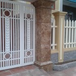 Đá Marble ốp cổng