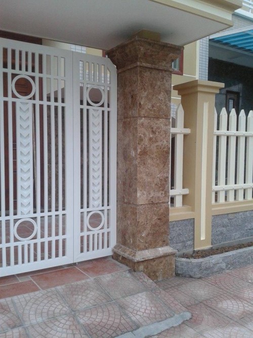 Đá Marble ốp cổng