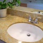 Lavabo đá Marble vàng Sỏi